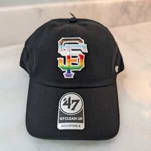47 Brand San Francisco Giants Team Pride Clean Up Adjustable Hat SF Rainbow MLB
